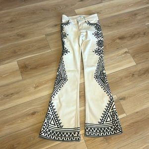 Alice and Olivia Embroidered Jeans